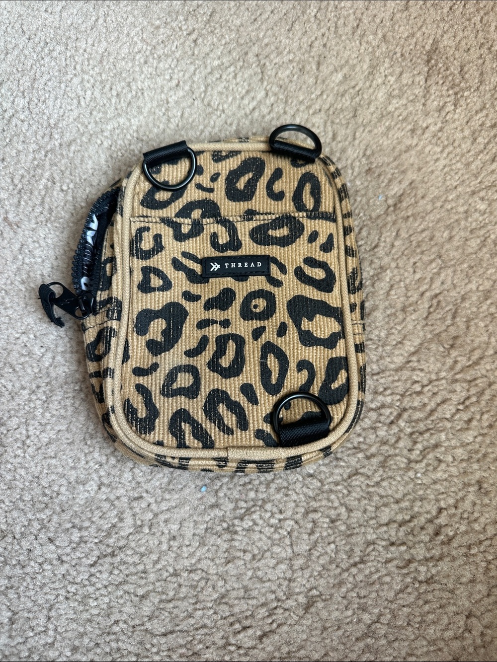 Universal Thread Leopard Print Crossbody Bag in Tan and Black